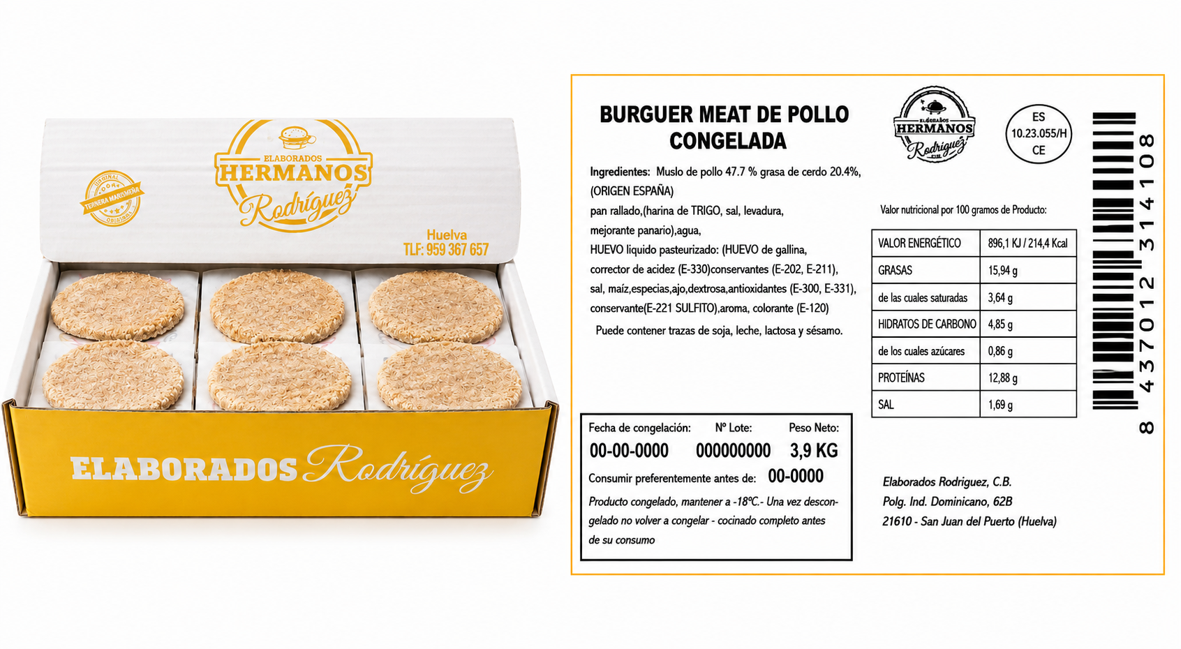 Elaborados Rodriguez 2kg Pollo